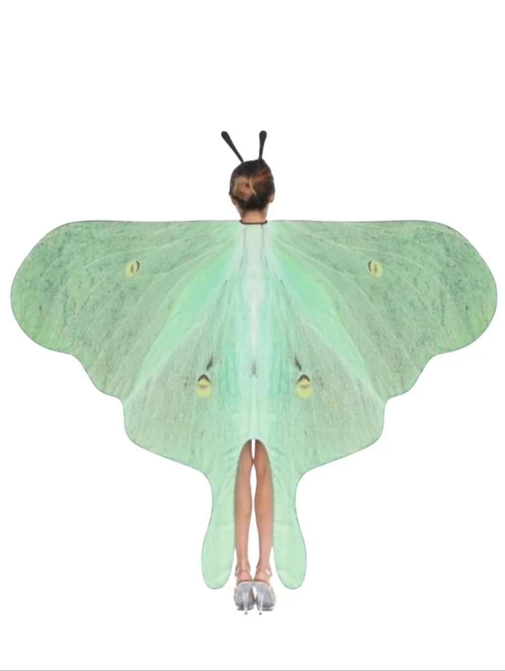 Mint Green Luna Moth Festival Butterfly Costume Set Fairy Wings Butterflies